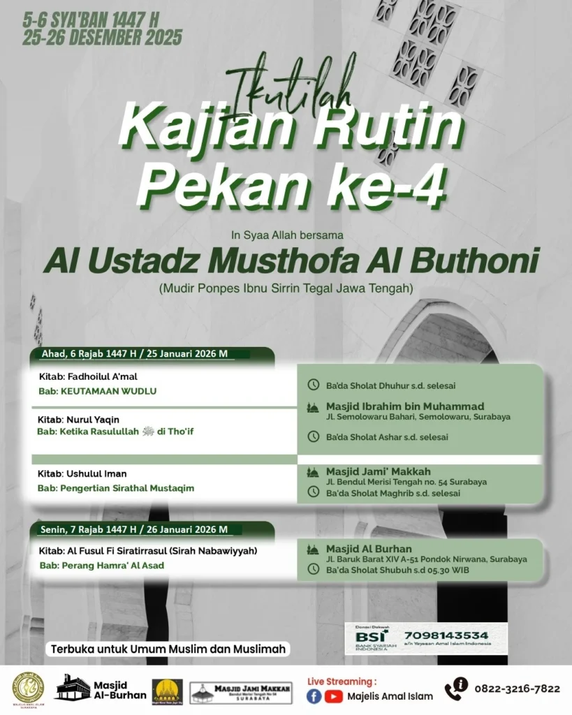 Kajian Pekan-4 Januari 2026